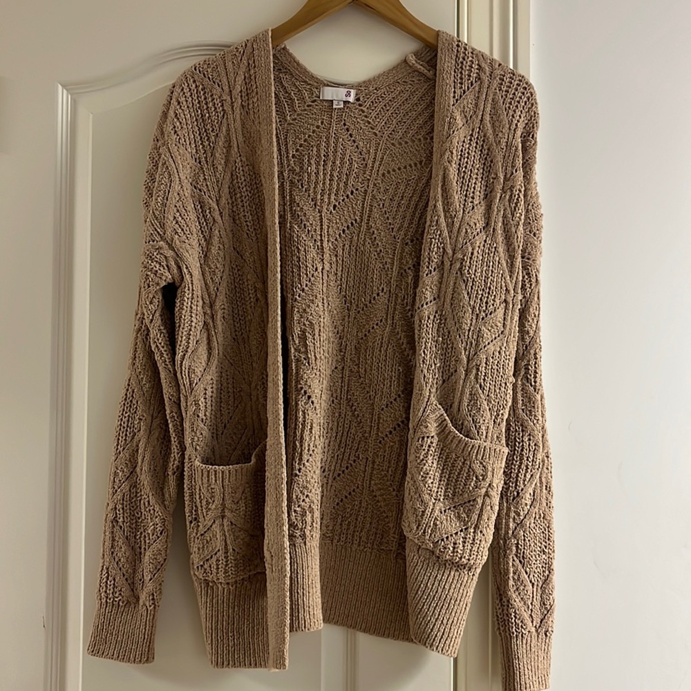 SO Brand Super Soft Light Brown Knitted Cardigan